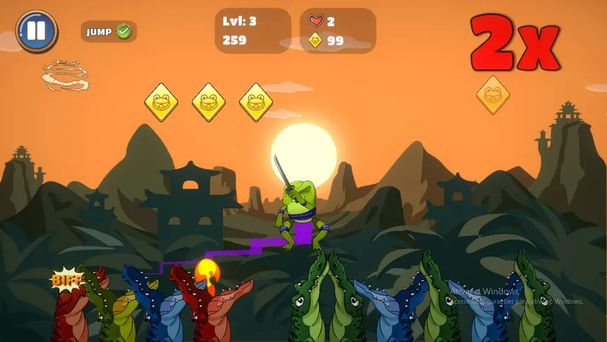 Скриншот 4 к игре Ninja Frogs