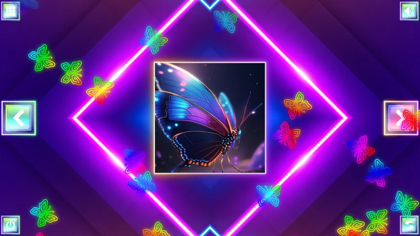 Скриншот 2 к игре Neon Fantasy: Butterflies