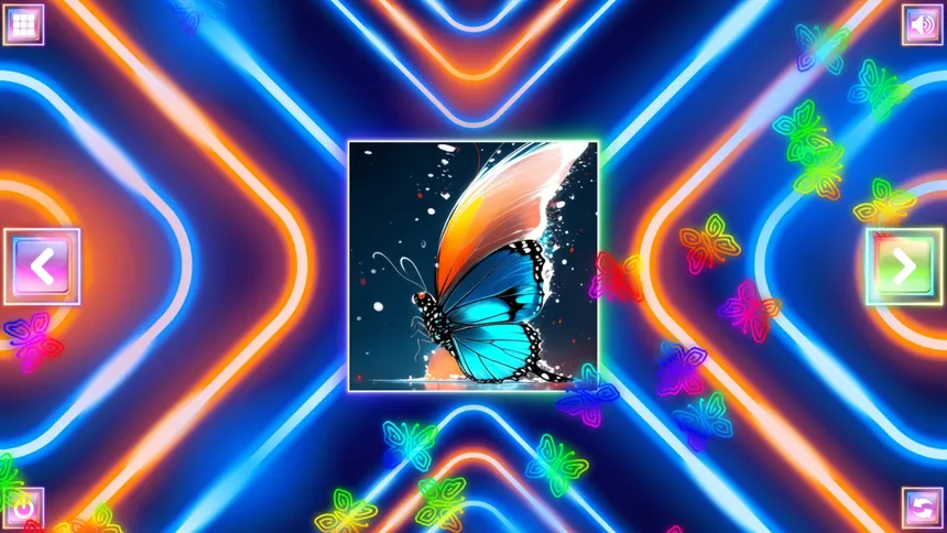 Скриншот 4 к игре Neon Fantasy: Butterflies