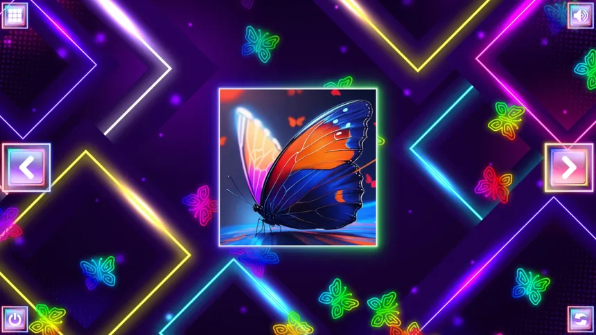 Скриншот 8 к игре Neon Fantasy: Butterflies