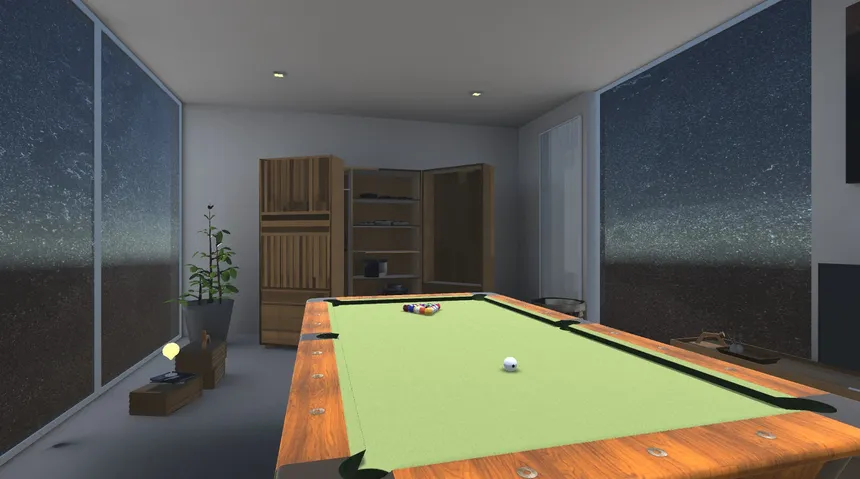 Скриншот 2 к игре Pocketing the ball-Billiards Simulator - 8 ball- 3D pool