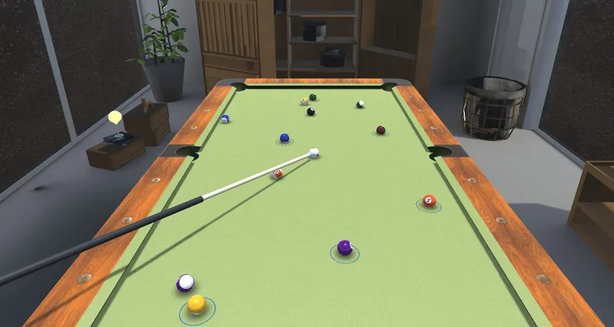 Скриншот 3 к игре Pocketing the ball-Billiards Simulator - 8 ball- 3D pool