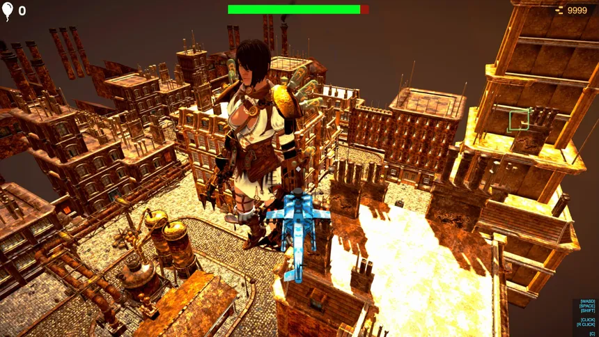 Скриншот 4 к игре Save Giant Girl from monsters 4