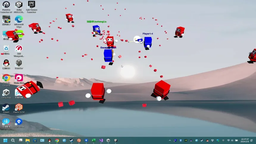 Скриншот 3 к игре Desktop Cube-Man