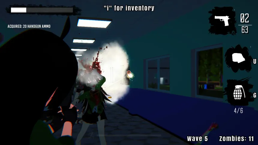 Скриншот 1 к игре Academia Z: The beginning of the catastrophe