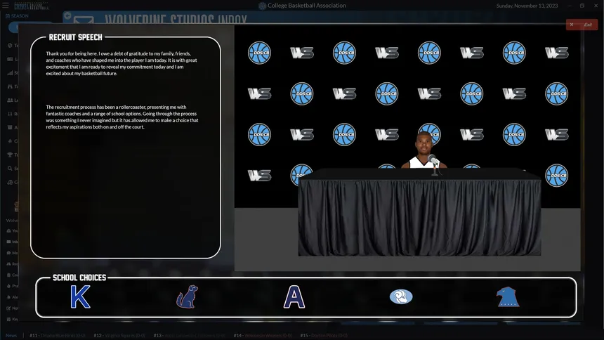 Скриншот 7 к игре Draft Day Sports: College Basketball 2024