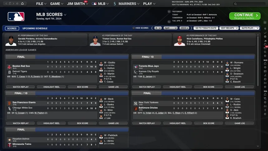Скриншот 7 к игре Out of the Park Baseball 25