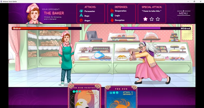 Скриншот 4 к игре Mildred's Tarot Battle