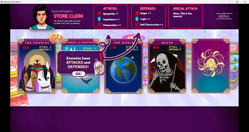Скриншот 5 к игре Mildred's Tarot Battle