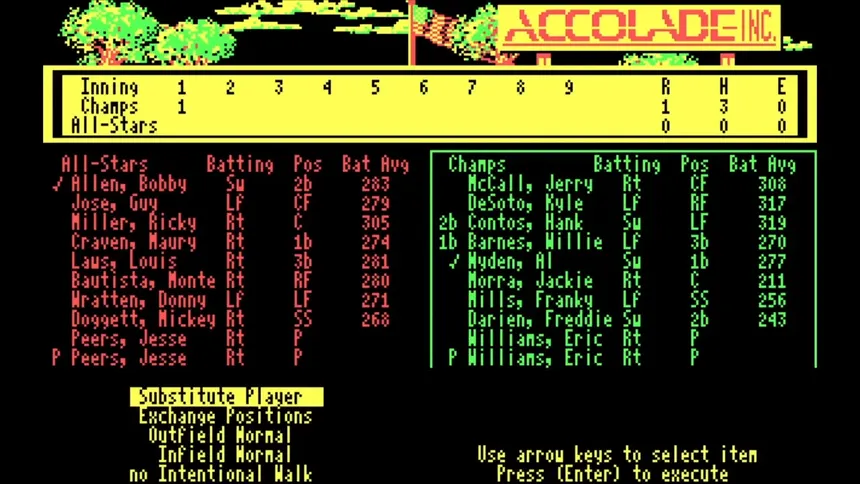 Скриншот 1 к игре HardBall! + HardBall II