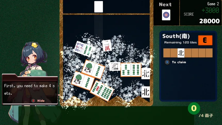Скриншот 2 к игре Drop Mahjong tiles