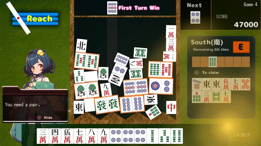 Скриншот 4 к игре Drop Mahjong tiles
