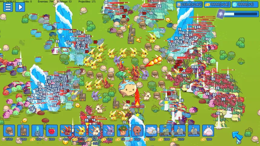 Скриншот 1 к игре Milky Way TD SURVIVORS AUTOBATTLER RTS: Earth