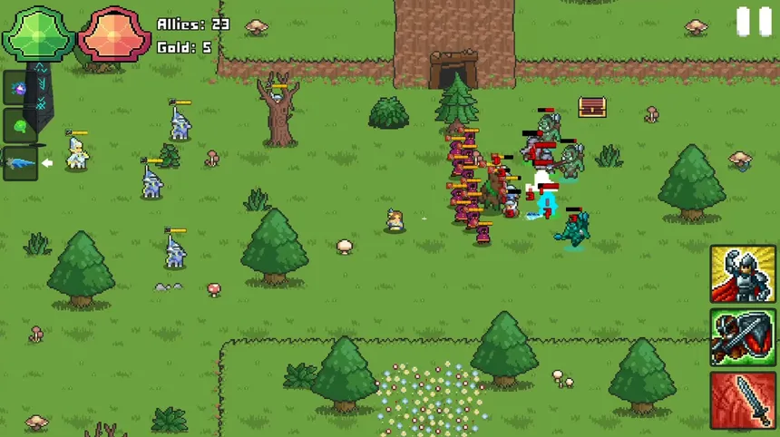 Скриншот 1 к игре Battle for the Crystals