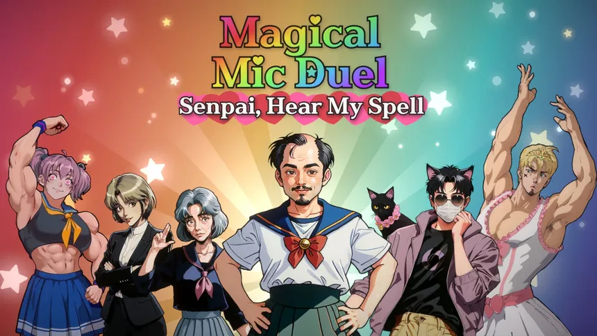 Скриншот 1 к игре Magical Mic Duel: Senpai, Hear My Spell