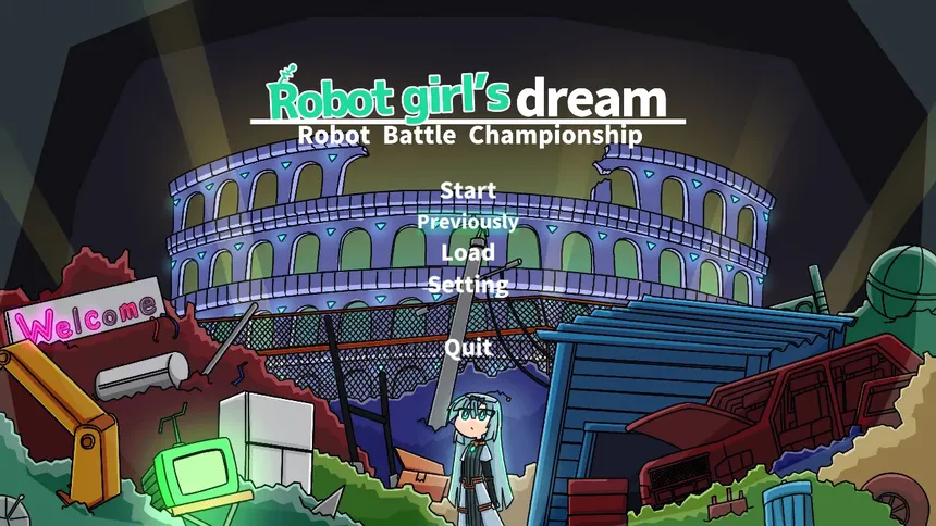 Скриншот 1 к игре ロボット少女は夢を見る-RobotBattleChampionship-