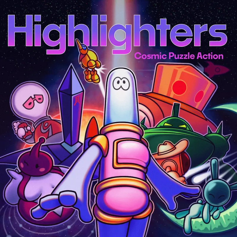 Скриншот 1 к игре Highlighters: Cosmic Puzzle Action
