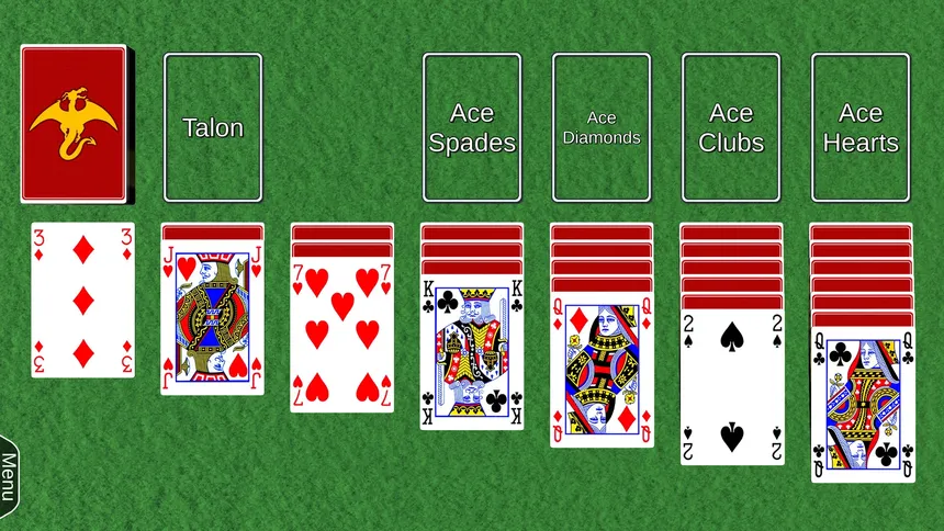 Скриншот 1 к игре Wyvern Studios Solitaire: 30th Aniversary Edition