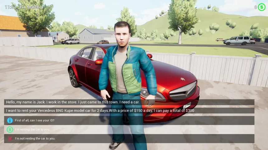 Скриншот 3 к игре Rent A Car Simulator 24