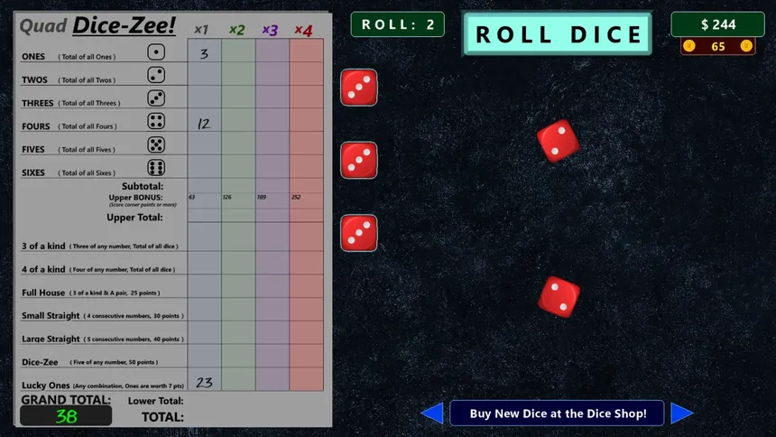 Скриншот 1 к игре Dice-Zee!