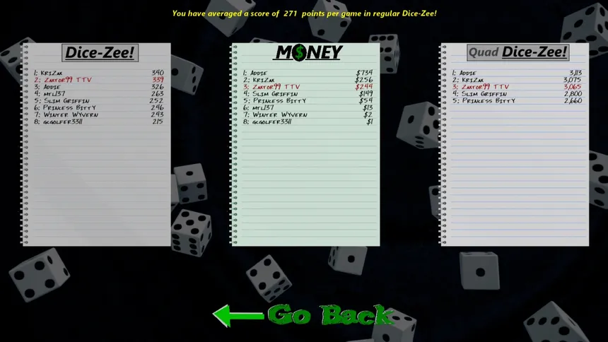 Скриншот 4 к игре Dice-Zee!