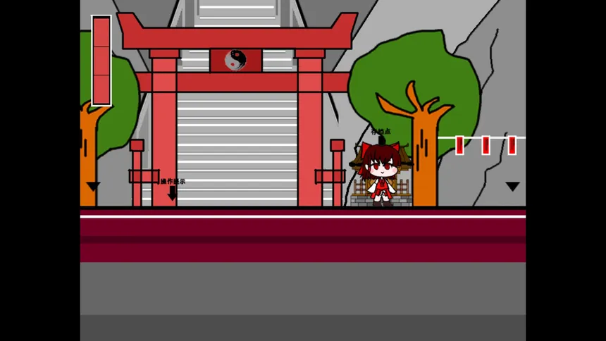 Скриншот 2 к игре 灵梦的激急击鸡祭 Reimu's Fighting Chicken Festival