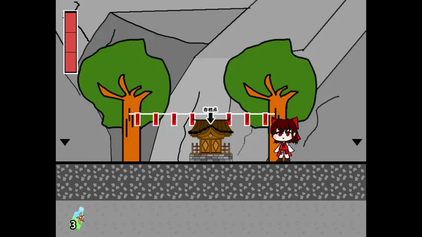 Скриншот 3 к игре 灵梦的激急击鸡祭 Reimu's Fighting Chicken Festival