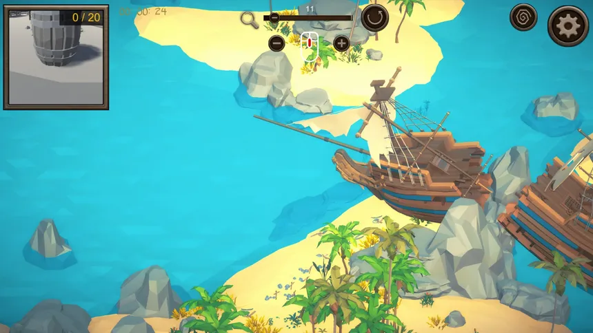 Скриншот 1 к игре Hidden Pirates Top-Down 3D