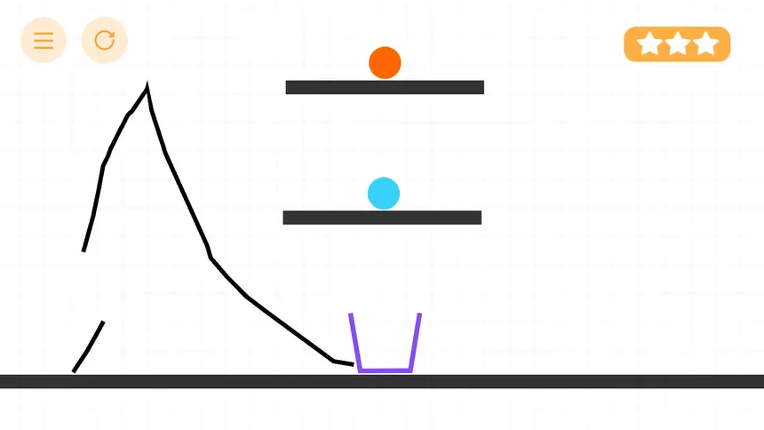 Скриншот 1 к игре Draw Physics Line