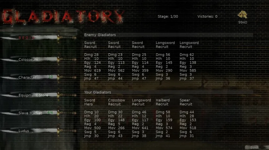 Скриншот 12 к игре Gladiatory