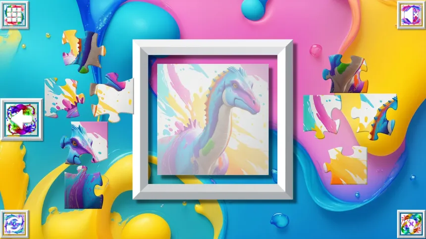 Скриншот 1 к игре Color Splash: Dinosaurs