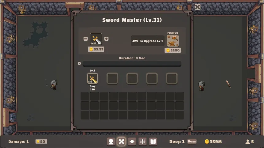 Скриншот 3 к игре Sword and Shield Idle
