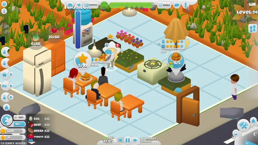 Скриншот 1 к игре Mattami Restaurant & Cafe Tycoon