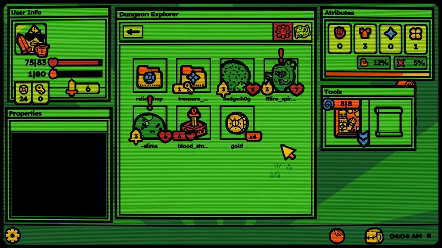Скриншот 1 к игре Folder Dungeon