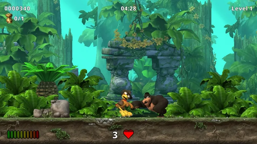 Скриншот 2 к игре Moorhuhn - Crazy Chicken 'Ловушки и Сокровища'
