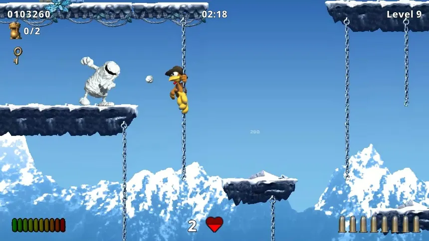 Скриншот 3 к игре Moorhuhn - Crazy Chicken 'Ловушки и Сокровища 2'