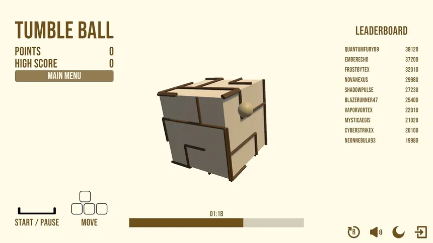 Скриншот 1 к игре Tumble Ball