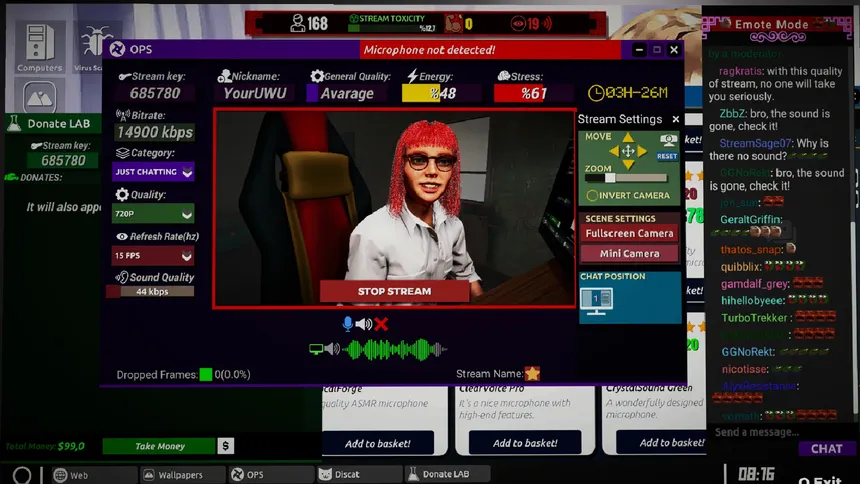 Скриншот 8 к игре Streamer Life Simulator 2