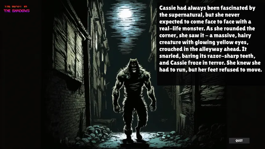 Скриншот 4 к игре The Beast in the Shadows
