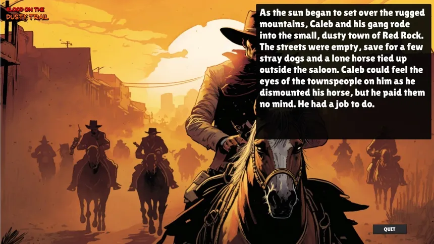 Скриншот 1 к игре Blood On The Dusty Trail