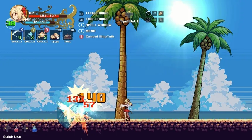 Скриншот 2 к игре Witchroid Vania: A Magical Girl’s Fantastical Adventures