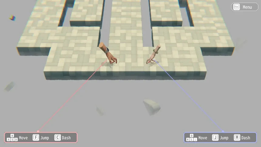 Скриншот 1 к игре Hypotheses on the Symmetry between Vision and Hands