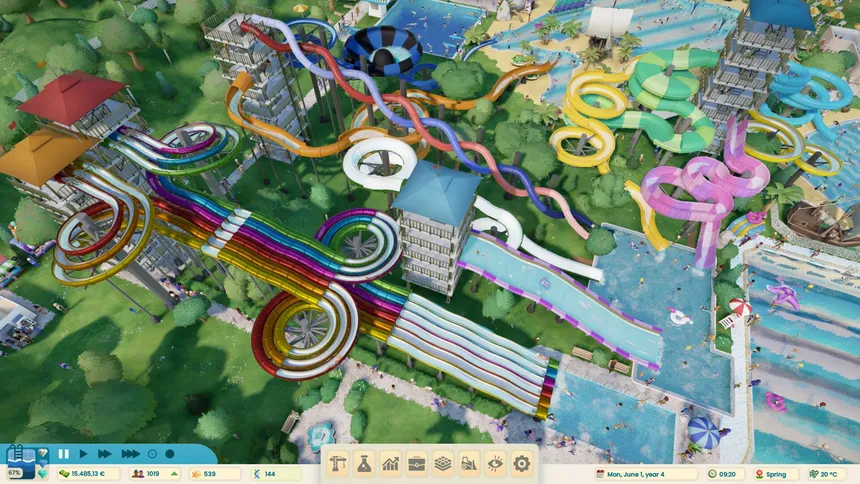 Скриншот 1 к игре Aquapark Tycoon