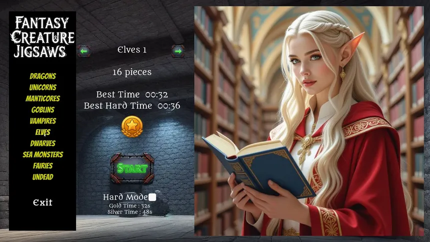 Скриншот 2 к игре Fantasy Creature Jigsaws