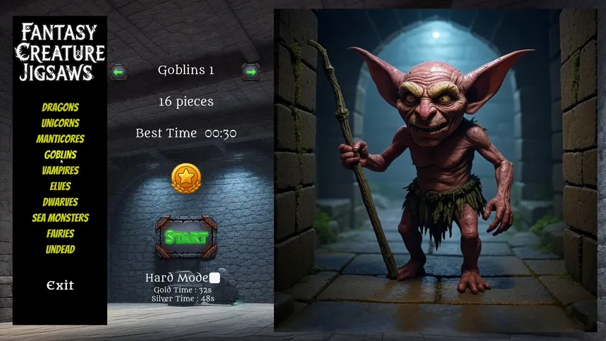 Скриншот 6 к игре Fantasy Creature Jigsaws