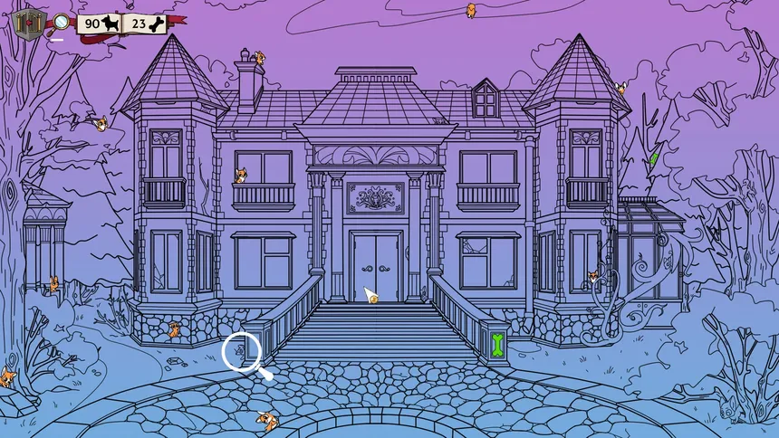 Скриншот 1 к игре Hidden Corgi Mansion