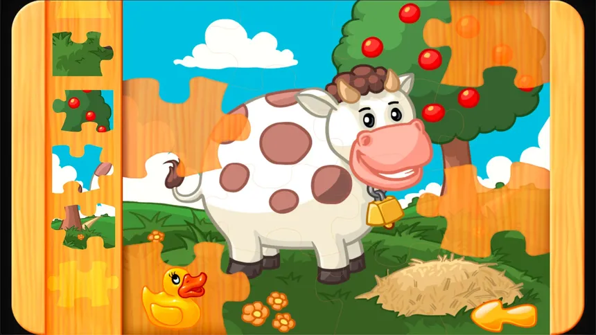 Скриншот 1 к игре Animal Farm Jigsaw Games for Toddlers, Babys and Kids