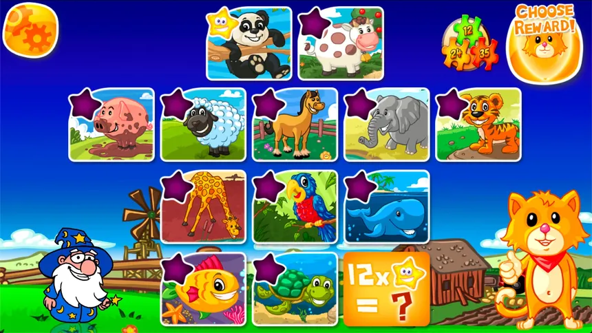 Скриншот 2 к игре Animal Farm Jigsaw Games for Toddlers, Babys and Kids