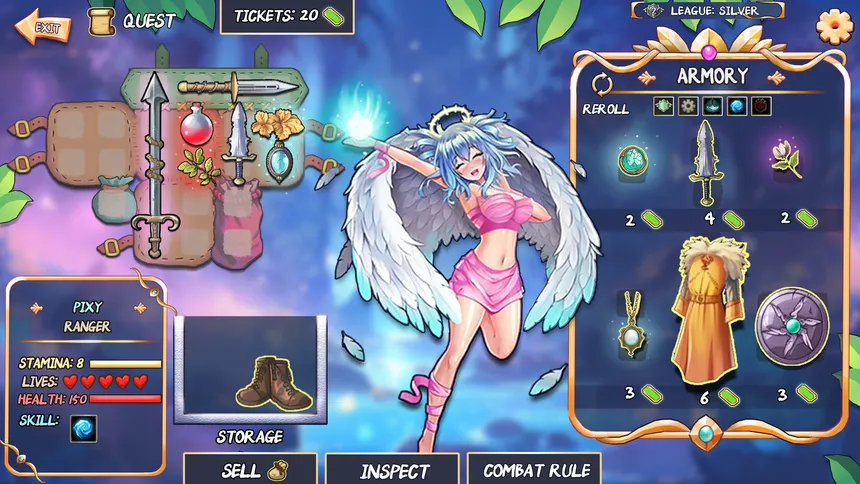 Скриншот 1 к игре Backpack Quest: Battles And Adventures