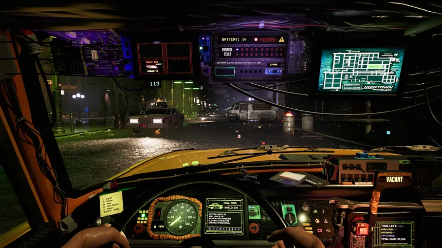 Скриншот 8 к игре CyberTaxi: Lunatic Nights